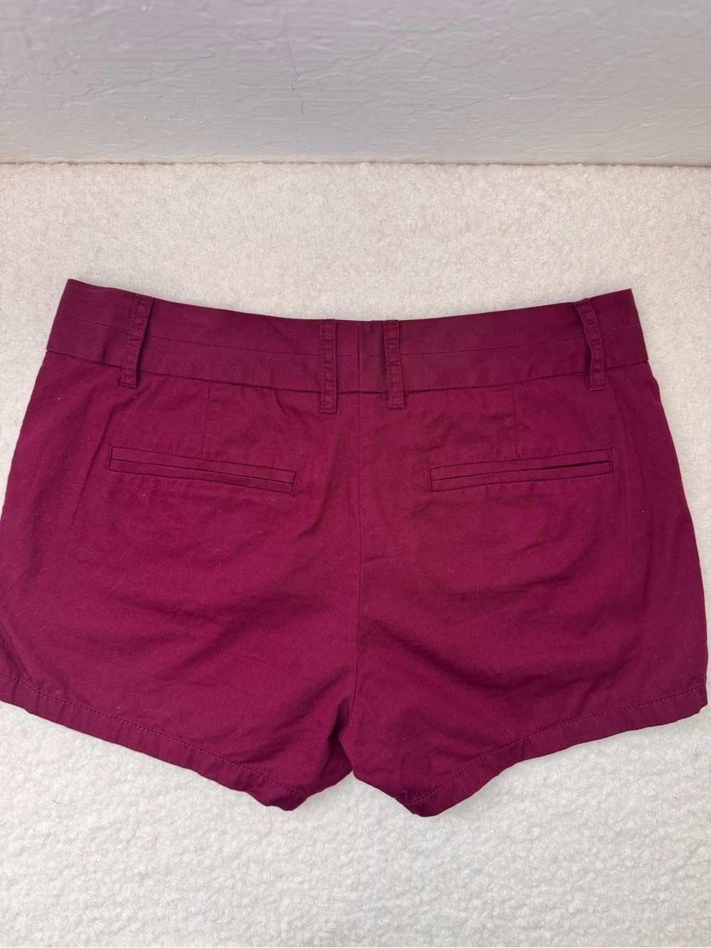 J. Crew Women's Burgundy Chino Bermuda Shorts - Picture 2 of 3